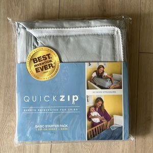 Quick zip crib sheets